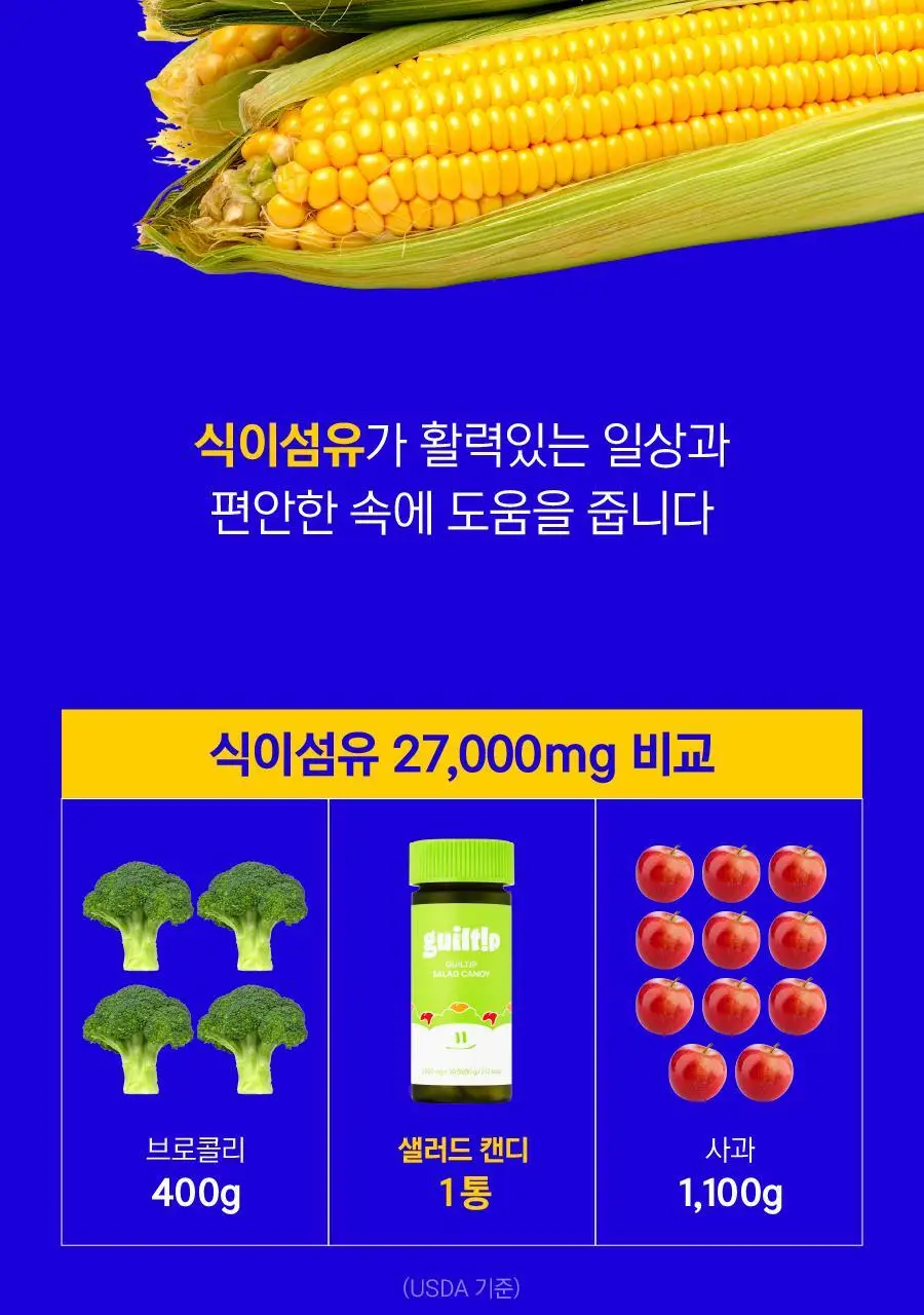 [샐러드캔디 약통증정]길팁 사과맛 샐러드캔디 30정(1개월분) 상세페이지 28